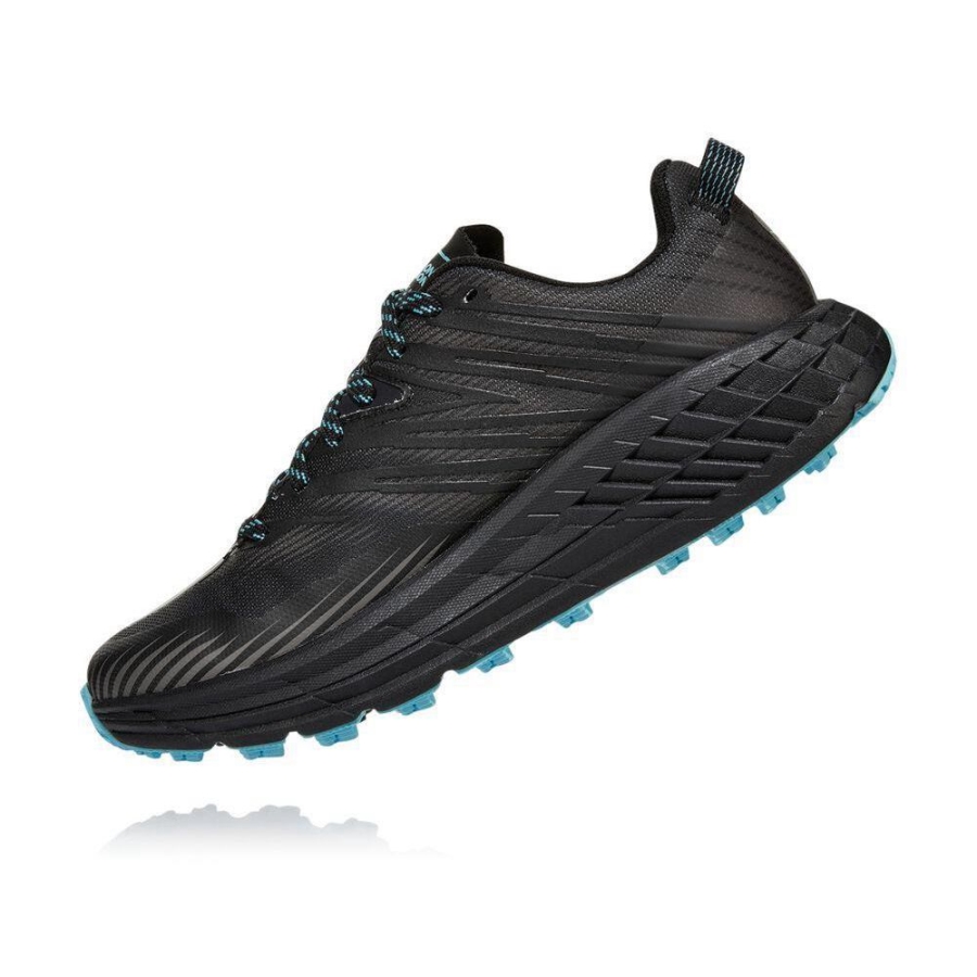 Women's Hoka Speedgoat 4 GTX Trail Running Shoes Grey / Black | US10YDZMB