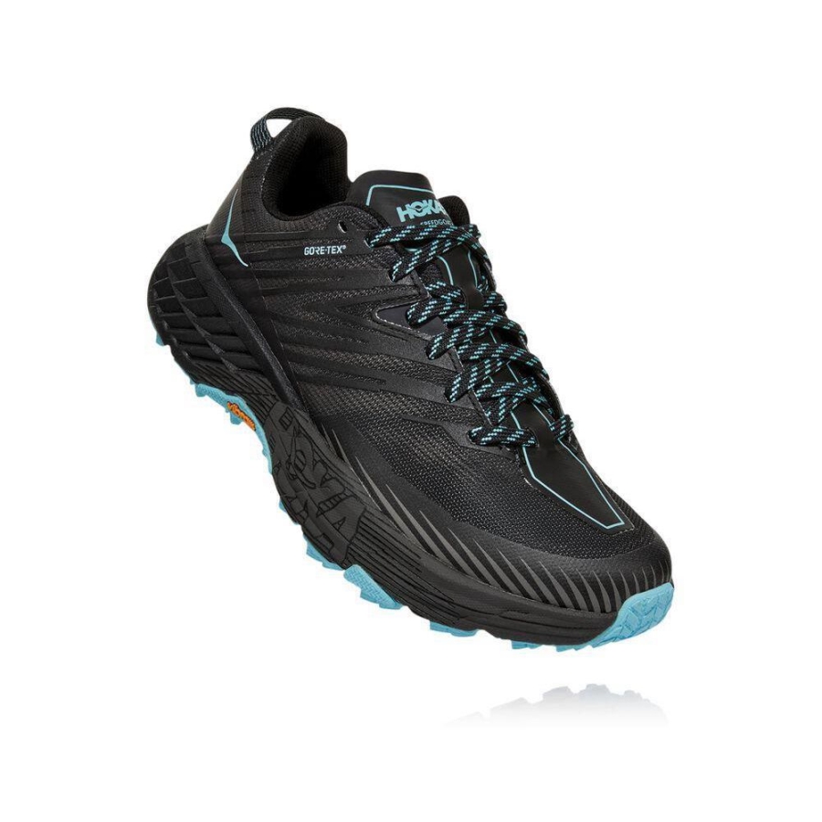 Women\'s Hoka Speedgoat 4 GTX Trail Running Shoes Grey / Black | US10YDZMB