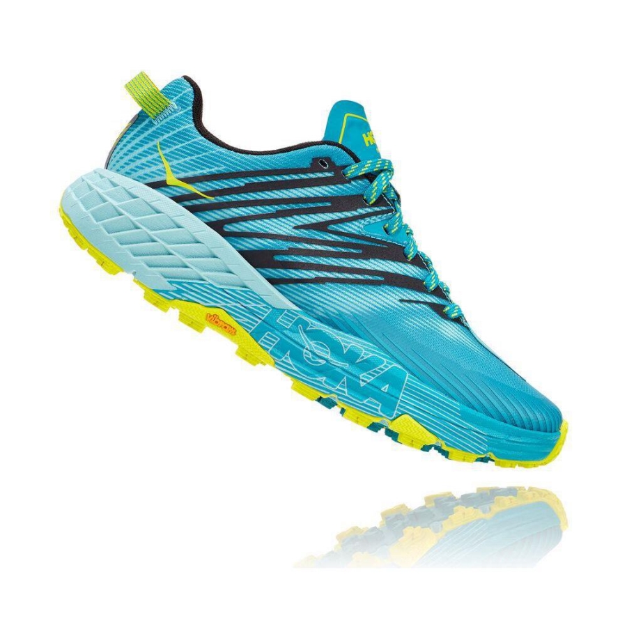 Women's Hoka Speedgoat 4 Running Shoes Blue | US52LUTIE