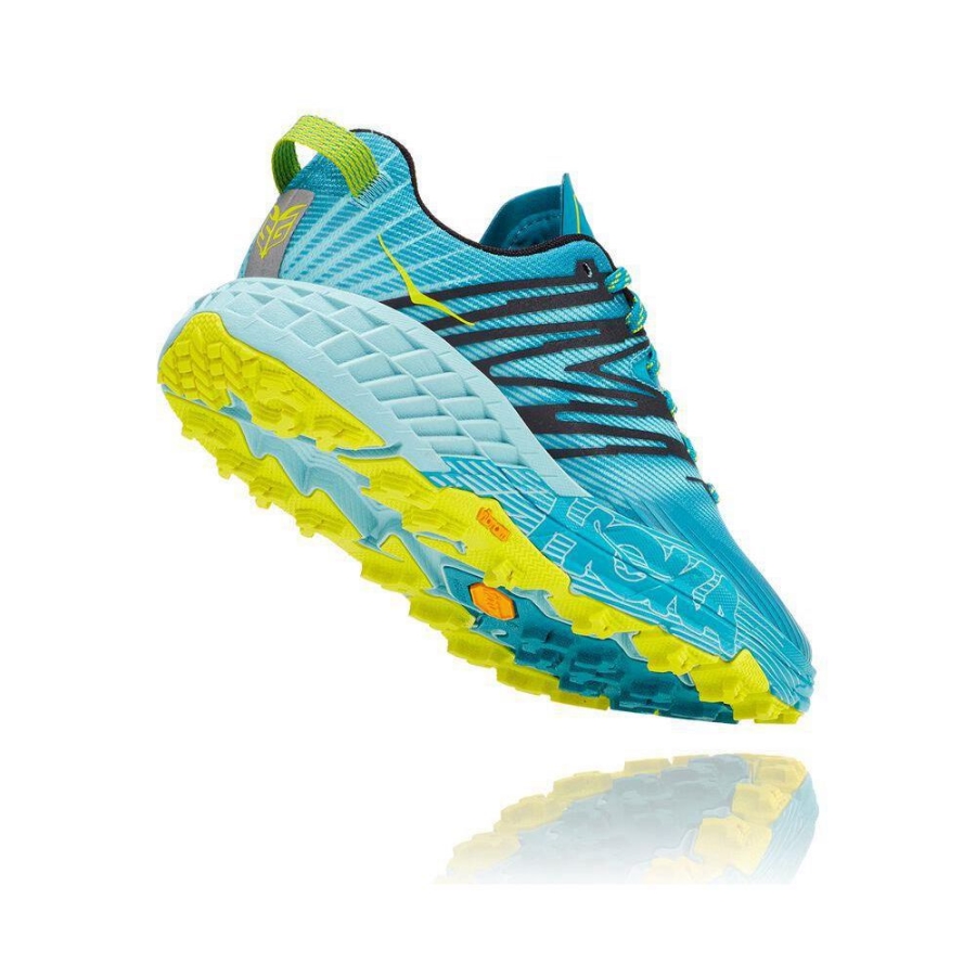 Women's Hoka Speedgoat 4 Running Shoes Blue | US52LUTIE