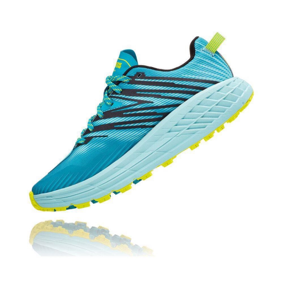 Women's Hoka Speedgoat 4 Running Shoes Blue | US52LUTIE