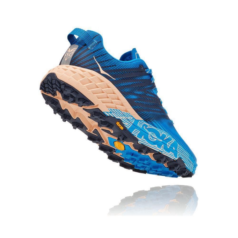 Women's Hoka Speedgoat 4 Running Shoes Navy | US80QBCGW