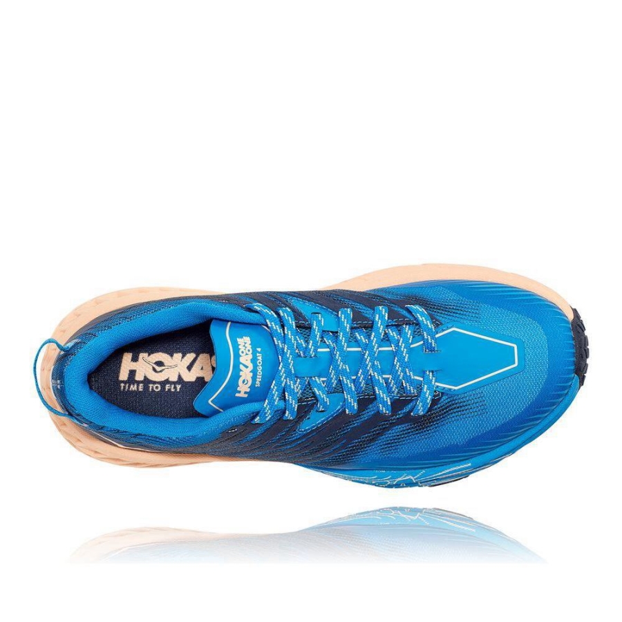 Women's Hoka Speedgoat 4 Running Shoes Navy | US80QBCGW