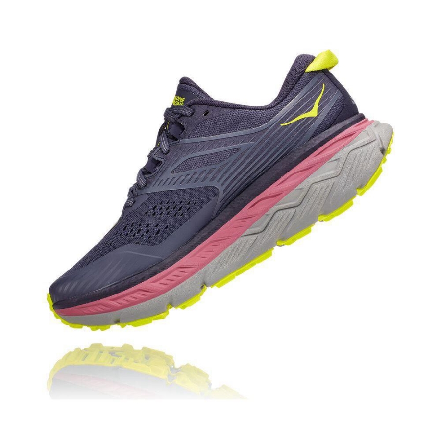 Women's Hoka Stinson ATR 6 Hiking Shoes Navy / Pink | US41WAPUD