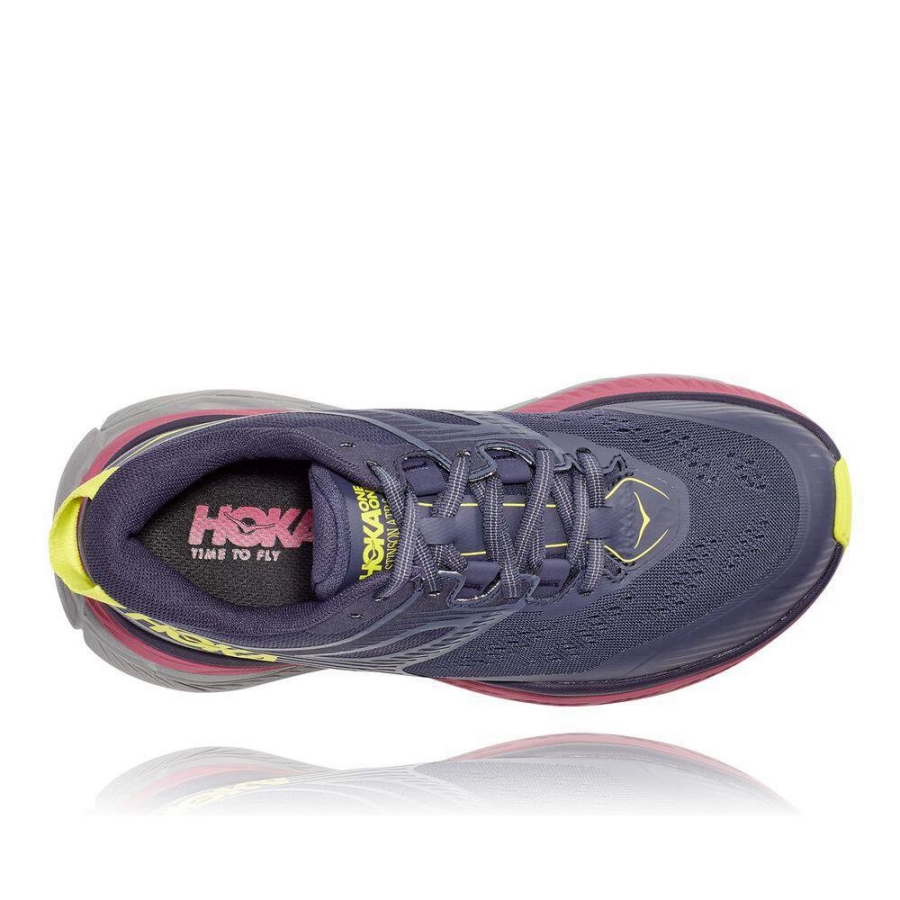 Women's Hoka Stinson ATR 6 Hiking Shoes Navy / Pink | US41WAPUD