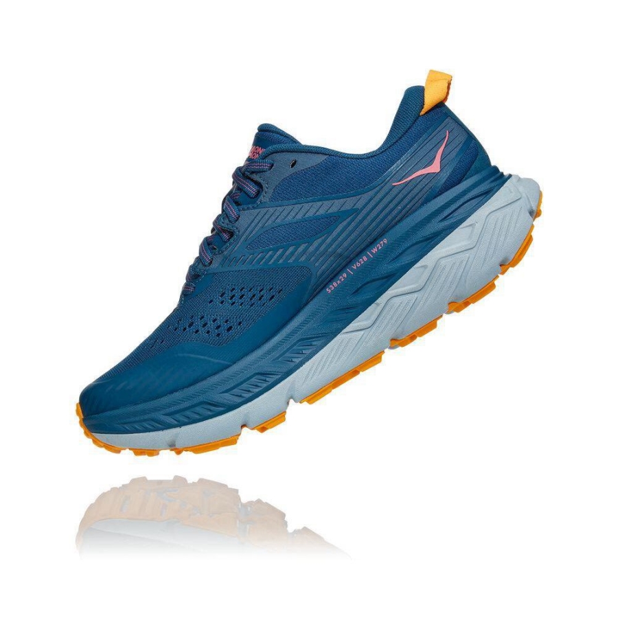 Women's Hoka Stinson ATR 6 Hiking Shoes Navy | US71IJMGL