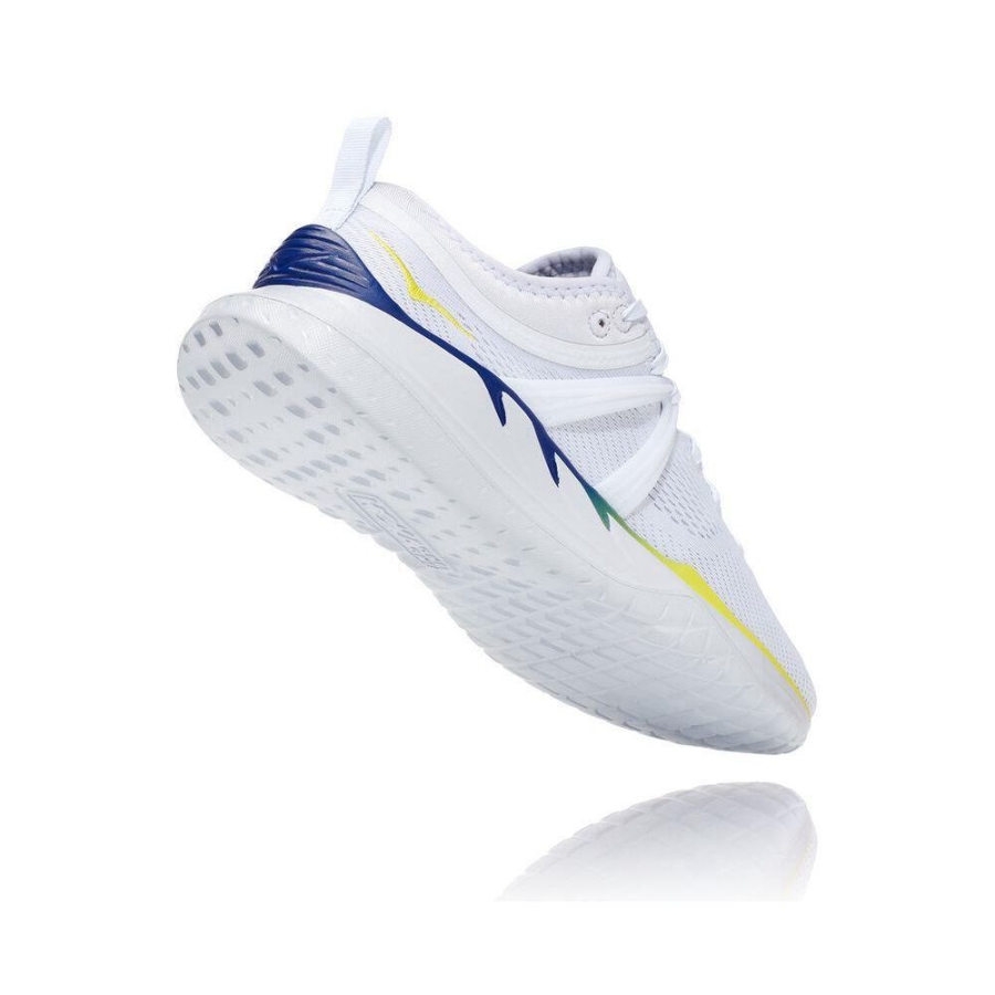 Women's Hoka Tivra Road Running Shoes White / Blue | US17CVNFY