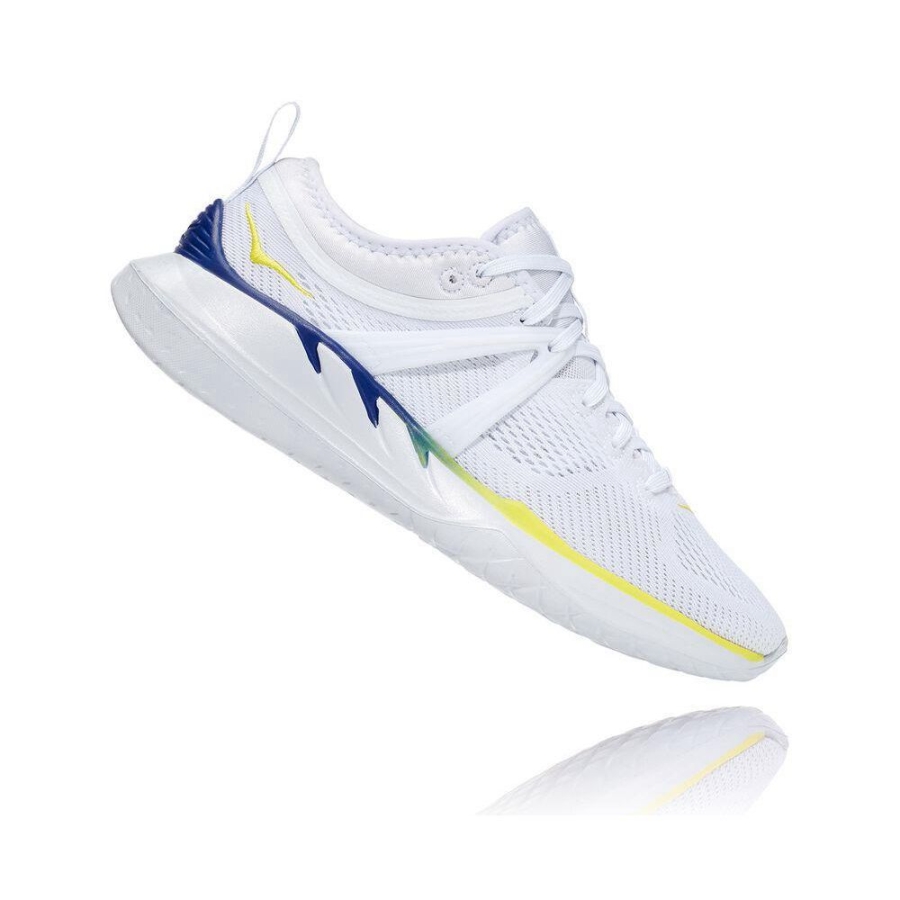 Women's Hoka Tivra Sneakers White / Blue | US09RGAUW