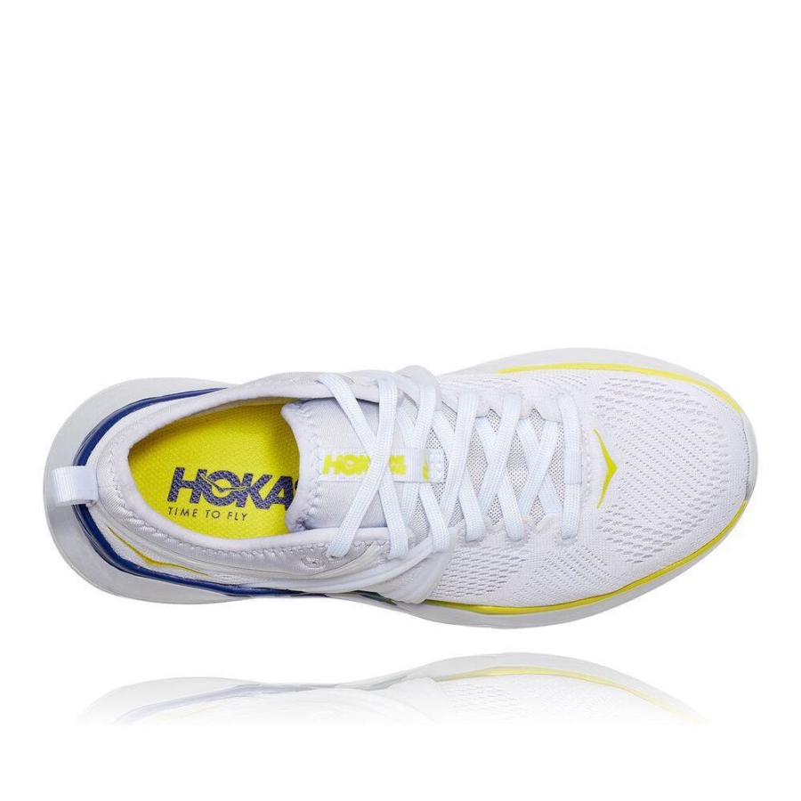 Women's Hoka Tivra Sneakers White / Blue | US09RGAUW