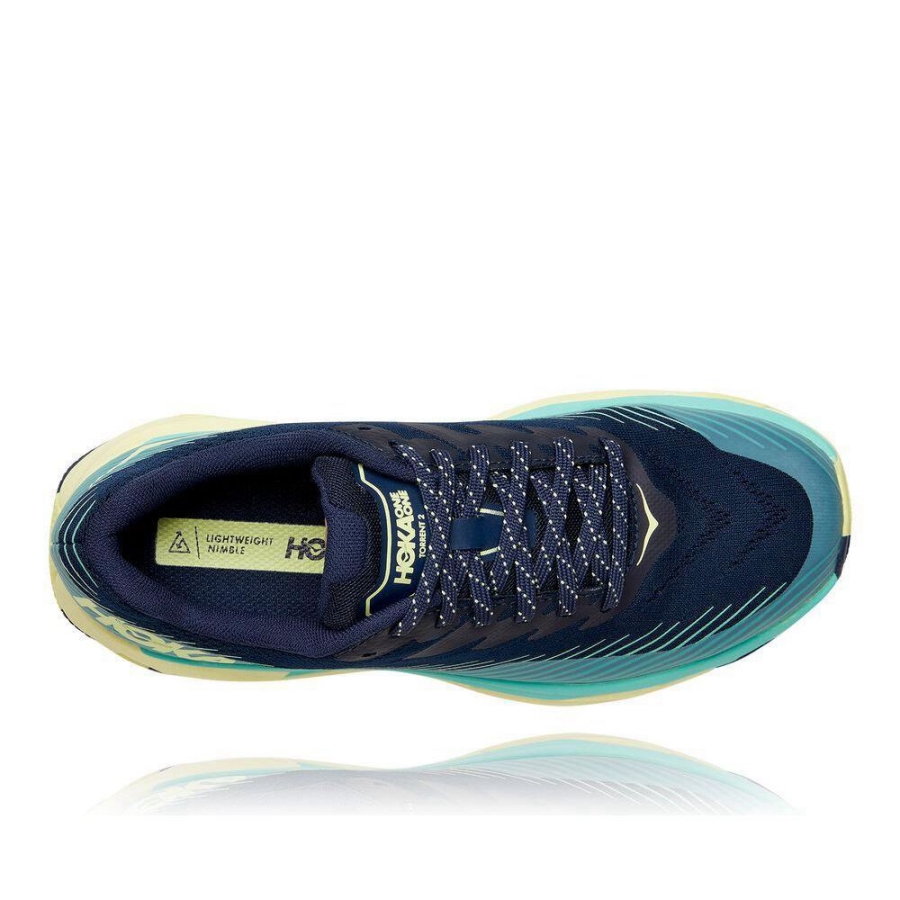 Women's Hoka Torrent 2 Sneakers Black / Blue | US80RIQDA